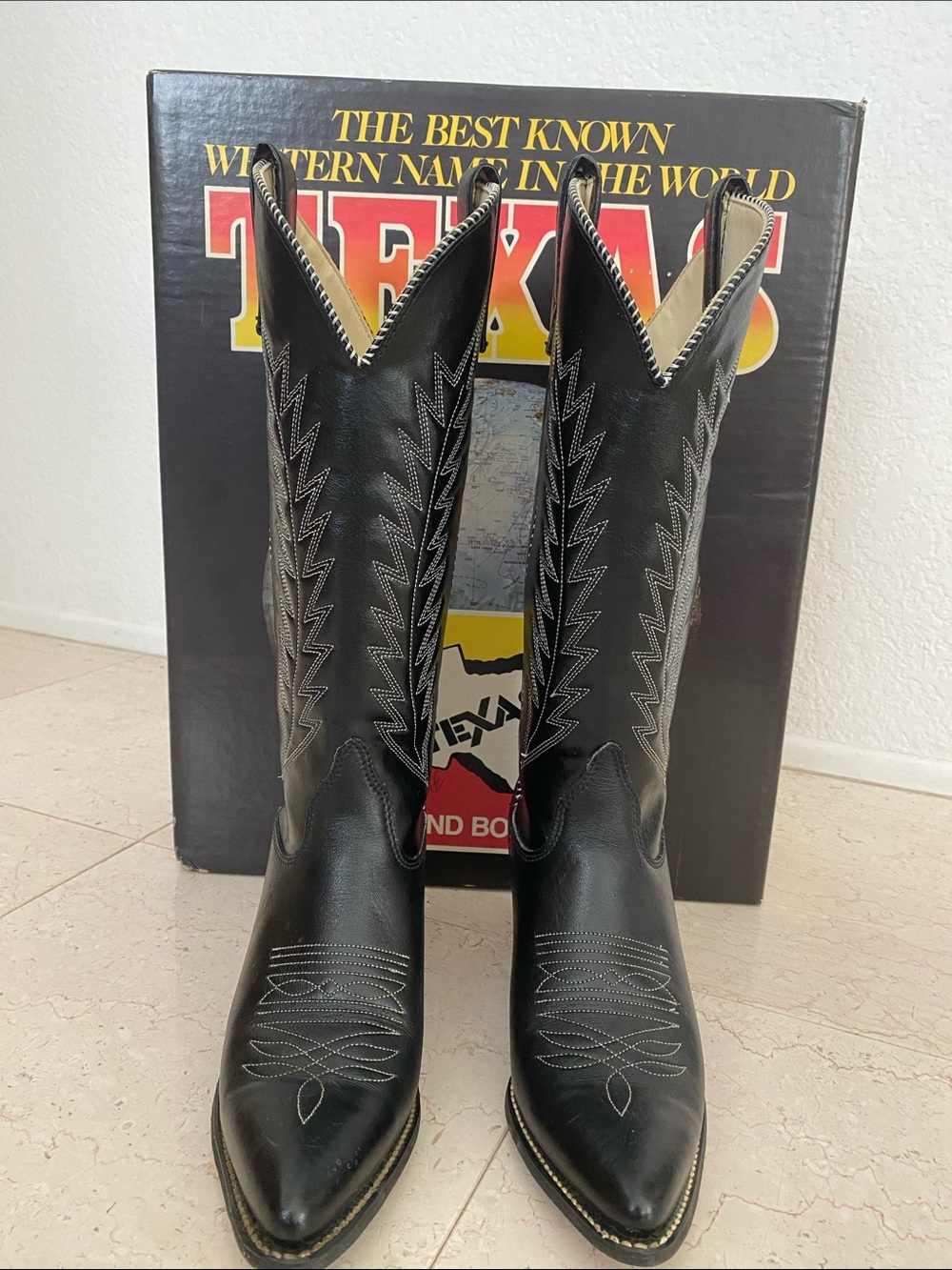 Women’s Texas Brand Black Cowboy Boots